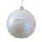 Northlight White Iridescent Sequin Shatterproof Ball Christmas Ornament 3"